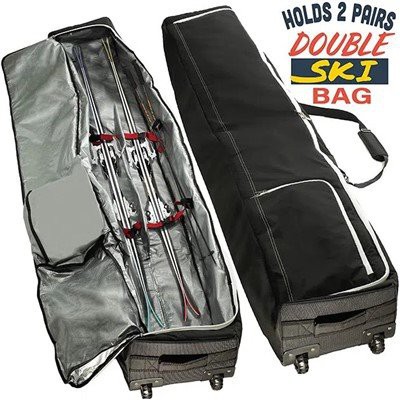 Sac à skis à roulettes